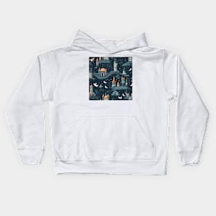 Castles Pattern 22 - Scandinavia Kids Hoodie